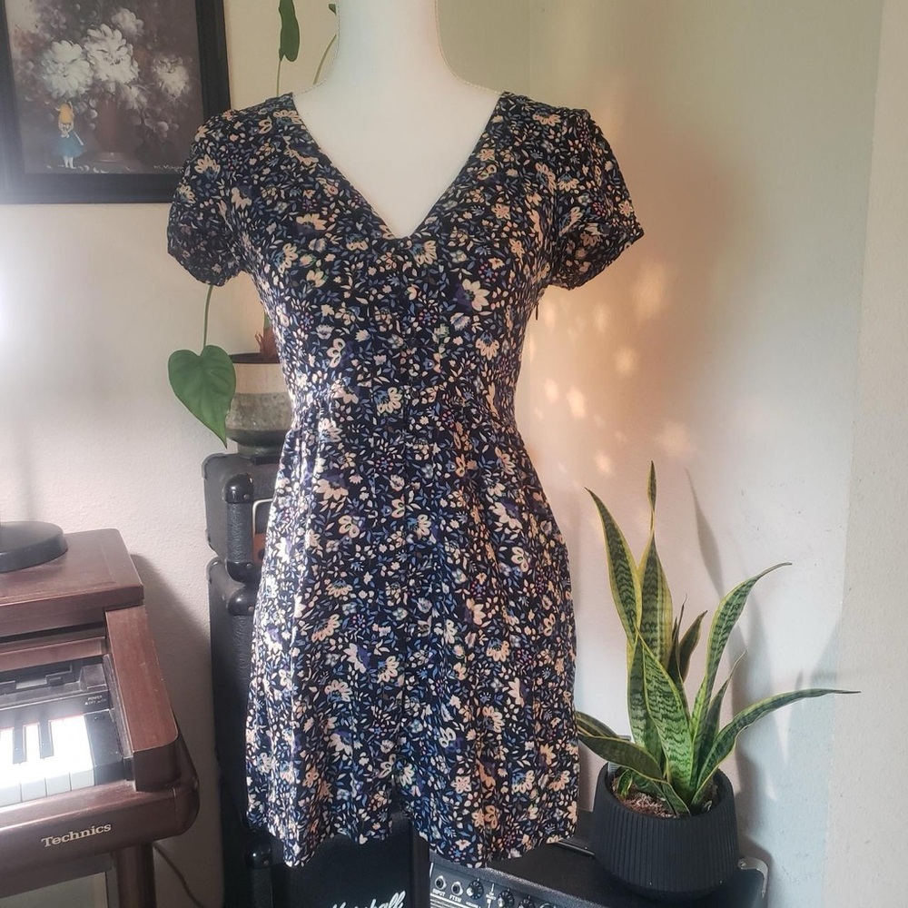 Dotti Navy Floral Mini Dress
